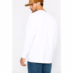 Carhartt Men's Loose Fit Heavyweight Long-Sleeve Pocket T-Shirt  White