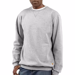 carhartt Mens Midweight crewneck Sweatshirt Heather gray Large