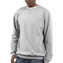 carhartt Mens Midweight crewneck Sweatshirt  Heather gray 2X-Large