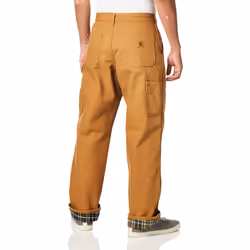 Carhartt Men's Loose Fit Washed Duck Flannel-Lined Utility Work Pant