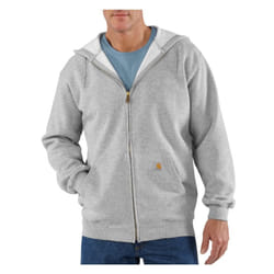 Carhartt Men's Loose Fit Midweight Full-Zip Sweatshirt  Heather Grey  Large Tall