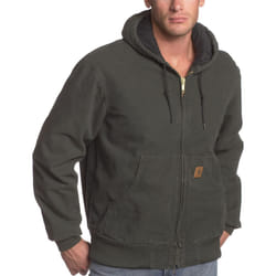 Carhartt Men's Big & Tall Quilted Flannel Lined Sandstone Active Jacket J130 Moss X-Large Tall