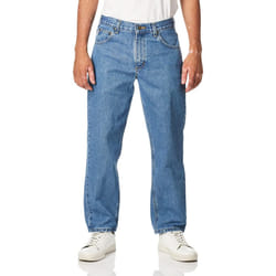 Carhartt Men's Slim Fit Heavyweight 5-Pocket Tapered Jean  Stonewash