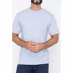 CarharttmensLoose Fit Heavyweight Short-Sleeve Pocket T-ShirtHeather G