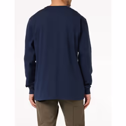 Carhartt Men's Loose Fit Heavyweight Long-Sleeve Pocket Henley T-Shirt  Navy  Small