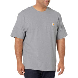 CarharttmensLoose Fit Heavyweight Short-Sleeve Pocket T-ShirtHeather G