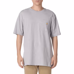 CarharttmensLoose Fit Heavyweight Short-Sleeve Pocket T-ShirtHeather G