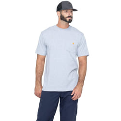 CarharttmensLoose Fit Heavyweight Short-Sleeve Pocket T-ShirtHeather G