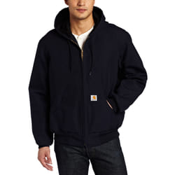 carhartt Mens Thermal Lined Duck Active Jacket J131 (Regular and Big  Tall Sizes)  Dark Navy  Large
