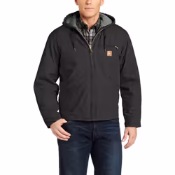 Carhartt Men's Big & Tall Sherpa Lined Sandstone Sierra Jacket J141 Black XXX-Large