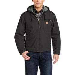 Carhartt Men's Big & Tall Sherpa Lined Sandstone Sierra Jacket J141 Black XXX-Large