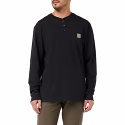Carhartt Men's Loose Fit Heavyweight Long-Sleeve Pocket Henley T-Shirt