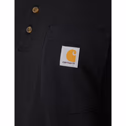 Carhartt Men's Big & Tall Loose Fit Heavyweight Long-Sleeve Pocket Henley T-Shirt  Black  3X-Large