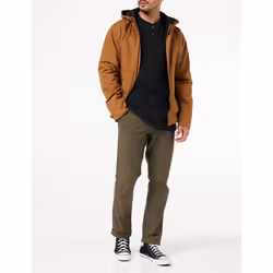Carhartt Men's Big & Tall Loose Fit Heavyweight Long-Sleeve Pocket Henley T-Shirt  Black  3X-Large