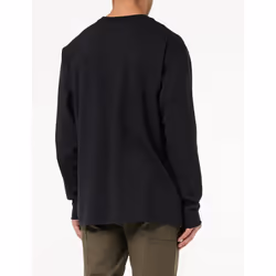 Carhartt Men's Big Loose Fit Heavyweight Long-Sleeve Pocket Henley T-Shirt  Black  XX-Large Tall