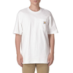 CarharttmensLoose Fit Heavyweight Short-Sleeve Pocket T-ShirtWhiteXX-L