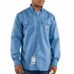 Carhartt Men's FRS160 Flame-Resistant Long Sleeve Twill Pocket Shirt -