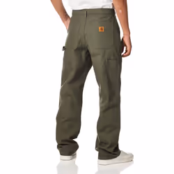 Carhartt Men's Washed Duck Work Dungaree Pant  Moss  44W x 32L