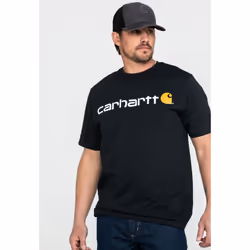 Carhartt Men's Loose Fit Heavyweight Short-Sleeve Logo Graphic T-Shirt