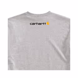 Carhartt Men's Loose Fit Heavyweight Short-Sleeve Logo Graphic T-Shirt Heather GrayX-Large