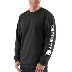 Carhartt Men Loose Fit Heavyweight Long-Sleeve Logo Sleeve Graphic T-S