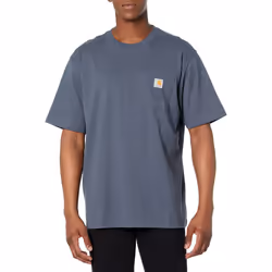 CarharttmensLoose Fit Heavyweight Short-Sleeve Pocket T-ShirtBluestone