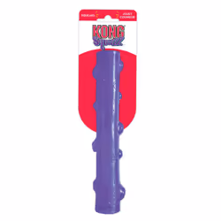 KONG - Squeezz Stick - Strong Squeaky Dog Toy  Squeaks even if punctured - For Large Dogs (Assorted Colors)