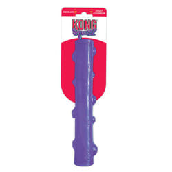 KONG - Squeezz Stick - Strong Squeaky Dog Toy  Squeaks even if punctured - For Large Dogs (Assorted Colors)