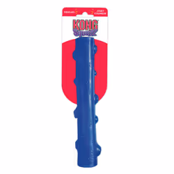 KONG - Squeezz Stick - Strong Squeaky Dog Toy  Squeaks even if punctured - For Large Dogs (Assorted Colors)