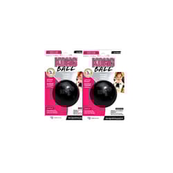 Extreme Ball Dog Toy - Medium/Large, Black x 2