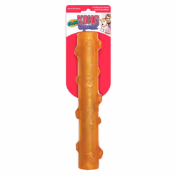 KONG - Squeezz Crackle Stick - Strong Indoor/Outdoor Dog Toy (Assorted Colors) - For Medium Dogs