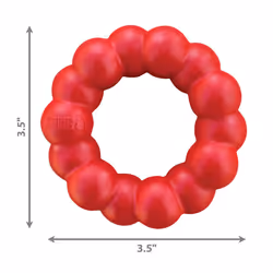 - Ring - Durable Rubber Dog Chew Toy - For Small/Medium Dogs