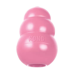 KONG Puppy - Natural Teething Rubber Chew Toy for Dogs - Stuffable Dog Toy for Extended Playtime - Chew & Fetch Toy for Puppies - for Small Puppies -