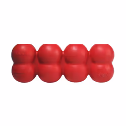 KONG Goodie Ribbon - Stuffable Natural Rubber Dog Toy - with Four Fillable Goodie Grippers for Enrichment Play - Bone-Shaped ...
