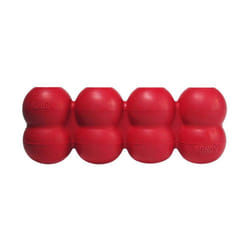 KONG Goodie Ribbon - Stuffable Natural Rubber Dog Toy - with Four Fillable Goodie Grippers for Enrichment Play - Bone-Shaped Chew Toy - for Large Dogs