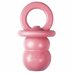 KONG Puppy Binkie - Pacifier Dog Toy for Puppies - Stuffable Chew Toy for Puppy Playtime - Durable Natural Rubber Dog Treat T ...