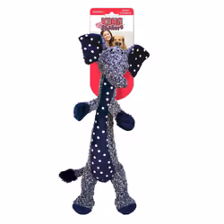KONG Shakers Luvs Elephant - Long Body for Fetch and Tug - Blue (Large)