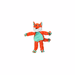 KONG Floppy Knots Fox Dog Toy Medium/Large