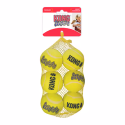 Kong Air Squeaker Tennis Balls Medium 6pack