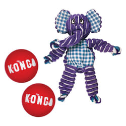 KONG Floppy Knots & Signature Balls (2 Pack) - Knotted Dog Toy Entices Play & Satisfies Instincts - Dog Supplies with Minimal Stuffing - Strong Dog To