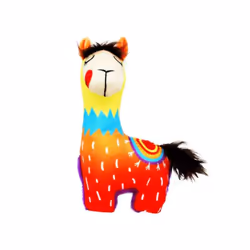 KONG Company 38750346: Ballistic Vibez Llamas Dog Toy  S/M