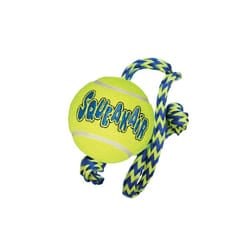 Kong Air Squeaker Tennis Ball With Rope Medium
