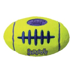 KONG - AirDog Squeaker Football - Squeaky Bounce and Fetch Toy  Tennis Ball Material - For Medium Dogs