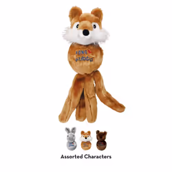 KONG - Wubba Friends - Squeaky Fetch Dog Toy - For Small Dogs (Assorted Characters)