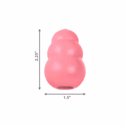 KONG Puppy - Natural Teething Rubber Chew Toy for Dogs - Stuffable Dog Toy for Extended Playtime - Chew & Fetch Toy for Puppies - for XS Puppies - Pin