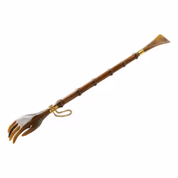 21"" Elegent Shoe horn and Backscratcher with Beechwood Shaft: Perfect Unique and Quality Gift for Men and Women made in Ital ...