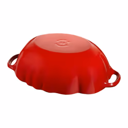 STAUB Cast Iron Dutch Oven 3-qt Tomato Cocotte  Made in France  Serves 2-3  Cherry