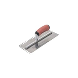 Marshalltown M502SSDXH 6mm StainlessSteel SquareNotched Trowel DuraSoft Handle