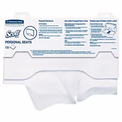 6139638 SCOTT TOILET SEAT COVER Scott Pro Flushable Toilet Seat Covers 1 Rolls 125 sheet 18 in. Pack of 1