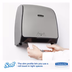 Scott 12388 Slimroll Hard Roll Towels, Absorbency Pockets, 8" x 580ft, White (Case of 6 Rolls)